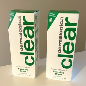 2 NEW DERMALOGICA CLEAR START FOAMING FACE WASH 6 FL OZ - PRICE IS FOR BOTH!